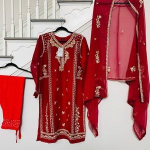 Indian Pakistani New agha noor 3pc suit